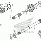 TRX500FA6 Вал ведущий