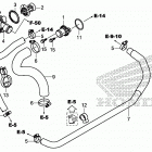 SXS1000M5D Water hose@thermostat