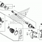 SXS1000M5D Передний  привод и кулак поворотный