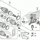 TRX420FA5 Передний  привод и кулак поворотный