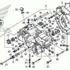 TRX500FA6 Передняя крышка картера