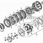TRX250X Сцепление