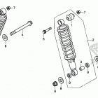 TRX500FA6 Задние амортизаторы
