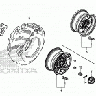 TRX500FA6 Переднее колесо