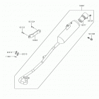 KFX50 (KSF50BKF) Глушитель
