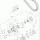 BRUTE FORCE 750 4x4i EPS (KVF750GKF) Driven converter  /  drive belt