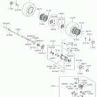 KFX50 (KSF50BKF) Задняя ступица колеса