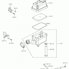 KFX90 (KSF90AKF) Воздушный фильтр