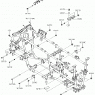 BRUTE FORCE 750 4x4i EPS Крепление двигателя