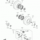 BRUTE FORCE 300 Задняя ступица колеса