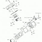 BRUTE FORCE 750 4x4i EPS Цилиндр(ы) /  поршень