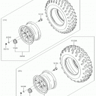 BRUTE FORCE 750 4x4i Wheels  /  tires(lff-lhf)