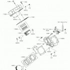 BRUTE FORCE 750 4x4i Цилиндр(ы) /  поршень