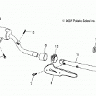 A18YAP20A8/N8 PHOENIX 200 Engine, exhaust - a18yap20a8  /  n8 (49atvexhaust08phx)