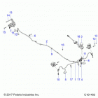 A19HZA15A1/A7/B1/B7 ATV RGR 150 EFI Brakes, brake lines and master cylinder - a19hza15a1  / ...