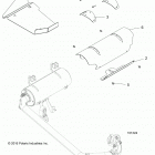 A18DAE57N5 ACE 570 EFI PS HD Engine, exhaust system, shields - a18dae57n5