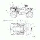 A18SDA57B7/L7/E57B5/D57LU SPORTSMAN TOURING 570 EFI/EPS Body, decals - a18sda57b7  /  e57b5