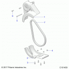 A18HZA15B4 ATV RGR 150 EFI Drive train, chain guard - a18hza15b4 (c101409)