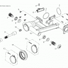 A19YAP20A4/N4 PHOENIX 200 Chassis, rear swing arm - a19yap20a4  /  n4 (49atvswinga...