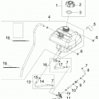 A18YAK05B4/B6/N4/N6/A4/A6 OUTLAW 50 Body, fuel tank and hoses - a18yak05b4  /  b6  /  n4  / ...