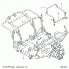 A18HZA15B4 ATV RGR 150 EFI Chassis, main frame - a18hza15b4 (c101407)