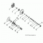 A18YAP20A8/N8 PHOENIX 200 Drive train, secondary clutch - a18yap20a8  /  n8 (49atv...