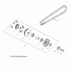 A19YAK05B7/B6/N7/N6 OUTLAW 50 Drive train, primary clutch - a19yak05b7  /  b6  /  n7  ...