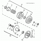 A19YAK05B7/B6/N7/N6 OUTLAW 50 Drive train, secondary clutch - a19yak05b7  /  b6  /  n7...