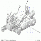 A19HZA15A1/A7/B1/B7 ATV RGR 150 EFI Engine, engine and transmission mounting - a19hza15a1  /...