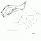 A18SDA57B7/L7/E57B5/D57LU SPORTSMAN TOURING 570 EFI/EPS Body, right hand side panel heat shield and hardware 2 u...