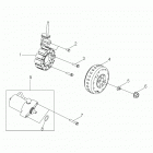 A19YAK11B7/B6/N7/N6 OUTLAW 110 Engine, generator and starting motor - a19yak11b7  /  b6...