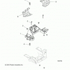 A18SXD95B9/SXE95BR/BC/BE SPORTSMAN 1000 XP Chassis, bulkhead and front cab support - a18sxd95b9  / ...