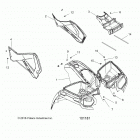 A18SDA57B7/L7/E57B5/D57LU SPORTSMAN TOURING 570 EFI/EPS Body, front cab and side panels - a18sda57b7  /  l7  /  ...