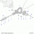 A18HZA15B4 ATV RGR 150 EFI Drive train, chain tensioner and sprocket - a18hza15b4 (...