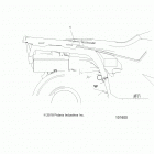 A19SHD57B9/E57BJ/E57BW SPORTSMAN 570 SP Body, rear rack additioinal red reflector (from 9  /  3 ...