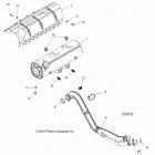 A18SYE85BB 850 SPORTSMAN TOURING SP Engine, exhaust - a18sye85bb (100903)