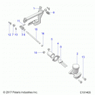 A18HZA15B4 ATV RGR 150 EFI Brakes, pedal and master cylinder mounting - a18hza15b4 ...