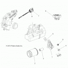 R18RNA57B1/B9/EBV RGR 570 CREW Engine, oil filter and dipstick - r18rna57b1  /  b9  /  ...