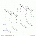 A18HZA15B4 ATV RGR 150 EFI Body, seat sliders - a18hza15b4 (c101386-3)