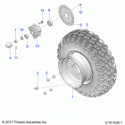 A19HZA15A1/A7/B1/B7 ATV RGR 150 EFI Wheels, front tire and brake disk - a19hza15a1  /  a7  /...