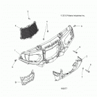 A18SYE95BU SPORTSMAN TOURING 1000 Body, front bumper and mounting - a18sye95bu