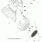 A19HZA15A1/A7/B1/B7 ATV RGR 150 EFI Engine, fan cover and shroud comp - a19hza15a1  /  a7  /...