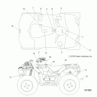 A19SXM95AL SPORTSMAN XP 1000 HIGH LIFTER Body, decals - a19sxm95al