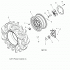 A18SXN85A8 SPORTSMAN 850 HIGH LIFTER Wheels, rear and hub - a18sxn85a8