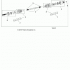 A18DAE57B2 ACE 570 Drive train, rear half shaft - a18dae57b2 (100511)