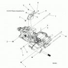 A19S6E57B1 570 SPORTSMAN 6X6 Drive train, main gearcase mounting - a19s6e57b1