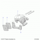 A19HZA15A1/A7/B1/B7 ATV RGR 150 EFI Brakes, caliper, front - a19hza15a1  /  a7  /  b1  /  b7...