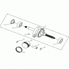 A18YAK05B4/B6/N4/N6/A4/A6 OUTLAW 50 Engine, crankshaft and piston - a18yak05b4  /  b6  /  n4...