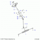 A18HZA15N4 ATV RGR 150 EFI MD Steering, steering asm. - a18hza15n4 (101420)