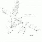 A19DAE57D5 ACE 570 EFI PS HD Suspension, a-arm and strut mounting - a19dae57d5 (10019...